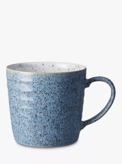 Studio Blue Ridged Mugs, 400ml, Set of 2